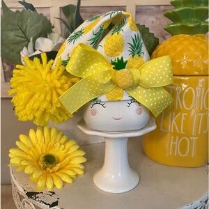 🍍Pineapple Marshmallow Mug Hat, Summer Tier Tray Decor, Rae Dunn Mug Topper